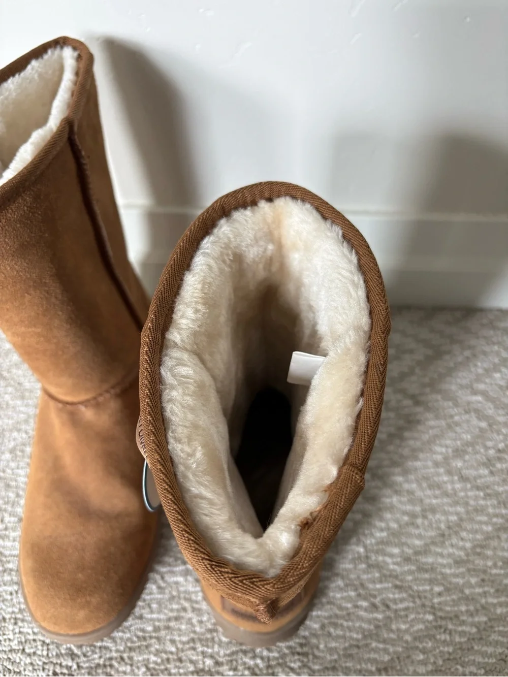 Minnetonka Brown Suede Faux Fur Boots Women’s 10